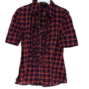 MODA International Ruffles Button up